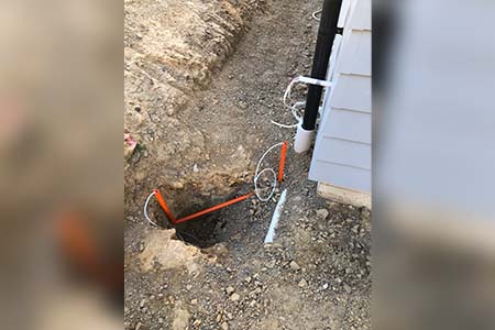 Exterior Cable Conduit Groundwork