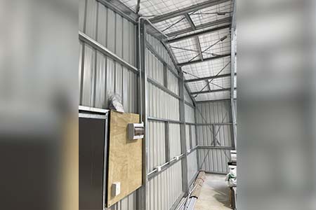 New-build framing with electrical rough-in
